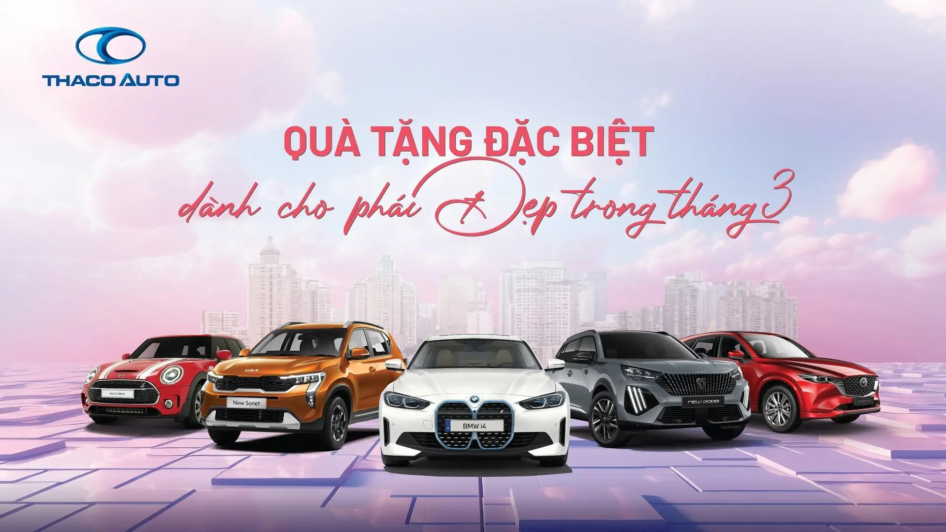 THACO AUTO Gia Lai dành nhiều ưu đãi đặc biệt cho phái đẹp trong tháng 3