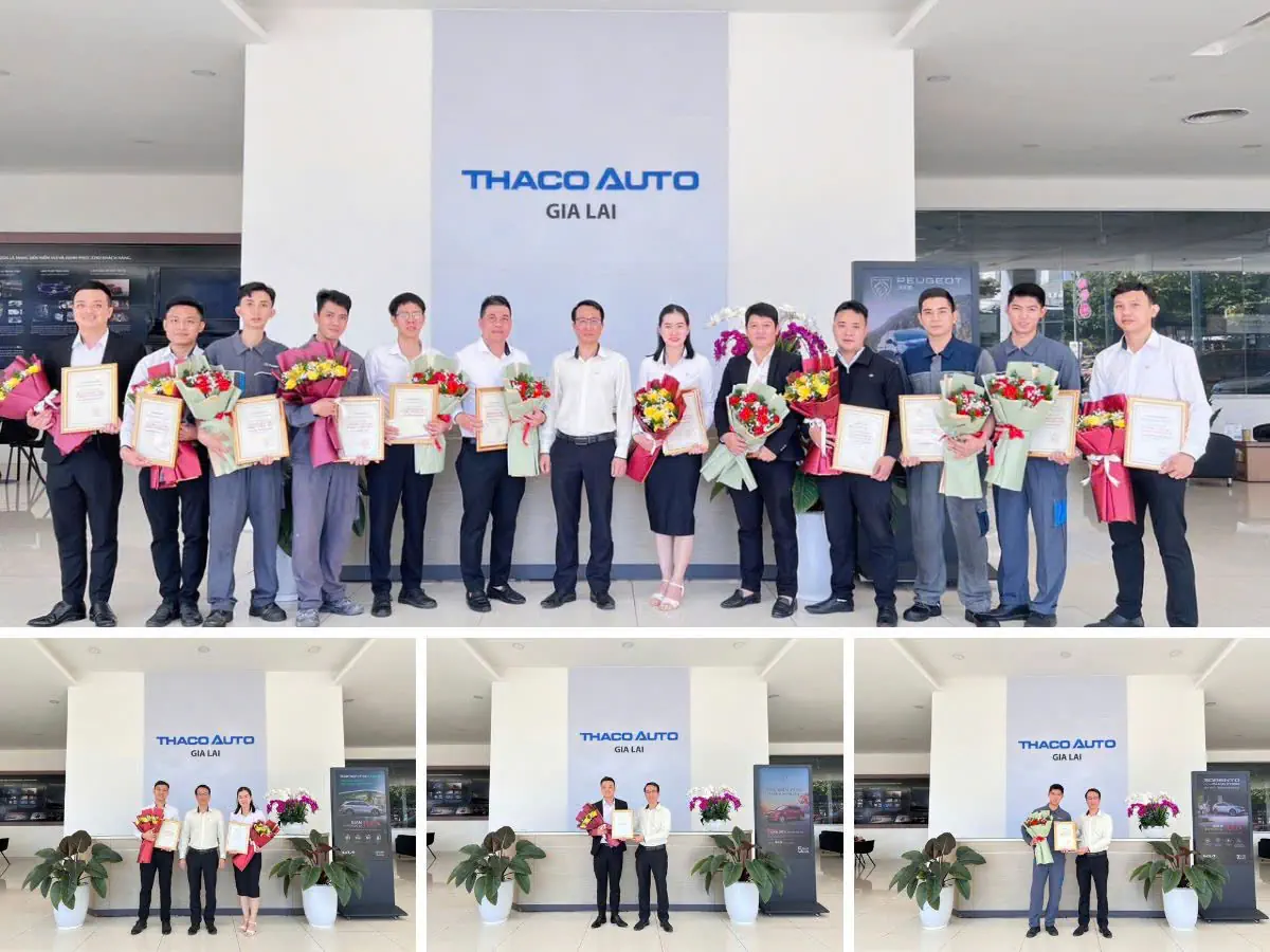 Lễ chào cờ tháng 11: THACO AUTO Gia Lai tăng tốc trong tháng cuối cùng ưu đãi 50% lệ phí trước bạ