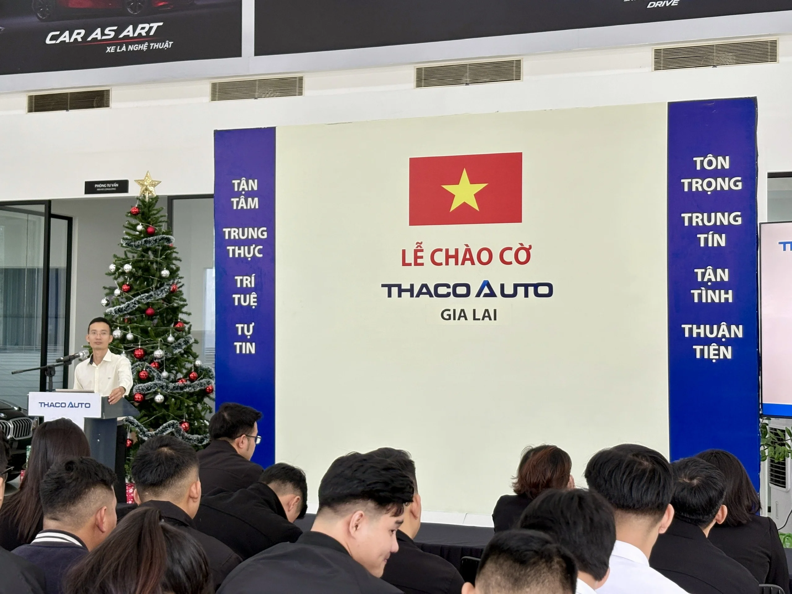 Chào cờ tháng 12 – khép lại năm 2025 đầy nỗ lực | THACO AUTO Gia Lai