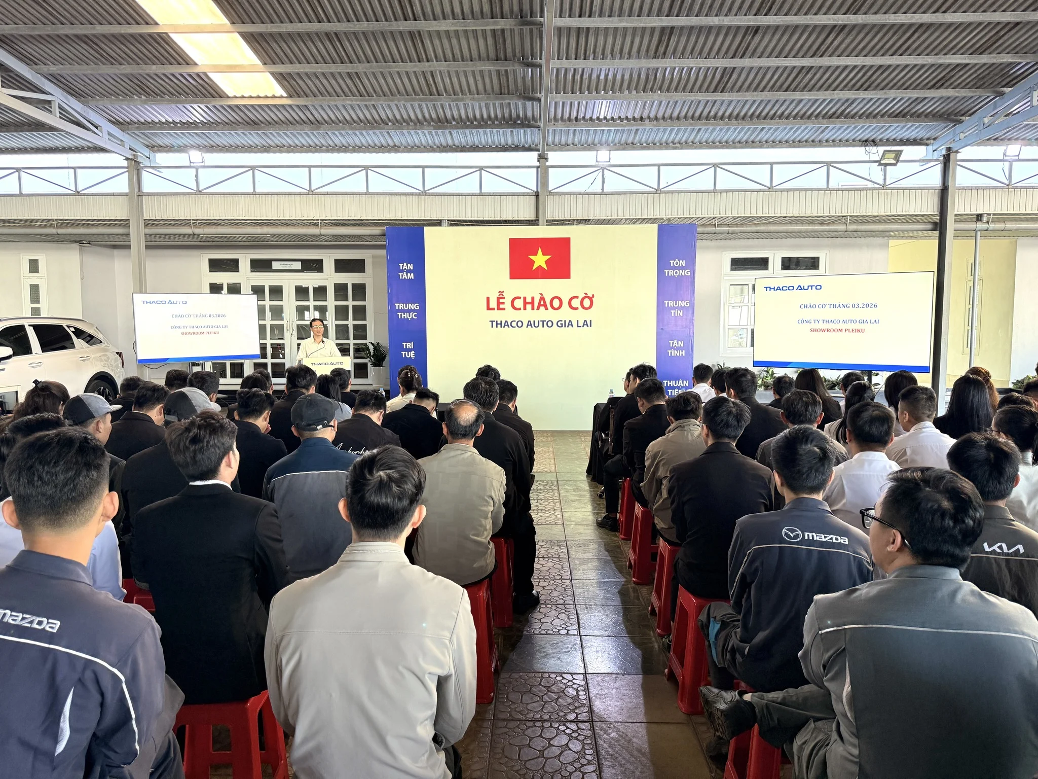 Hoạt động chào cờ tháng 3 tại THACO AUTO Gia Lai